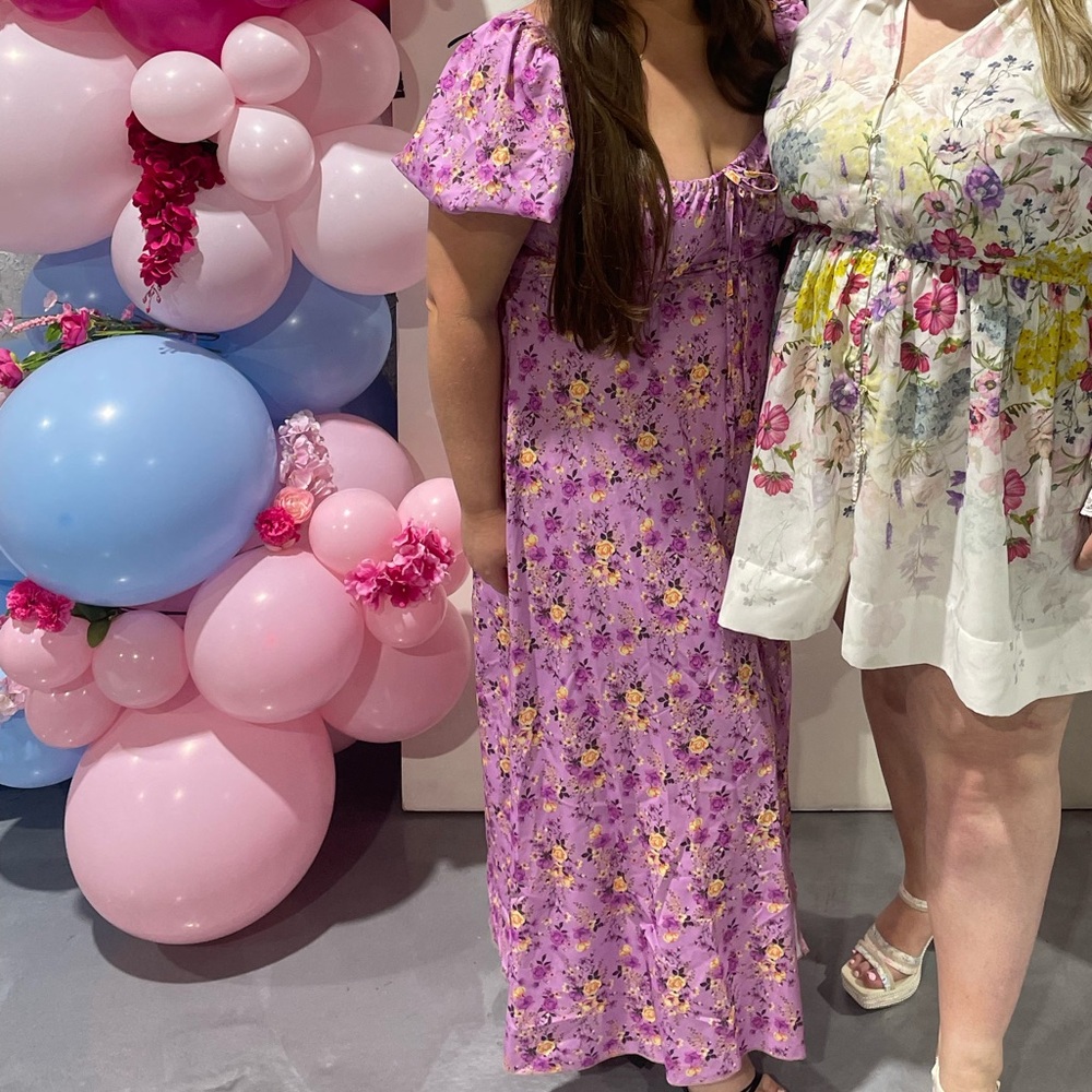 Pink Floral Dress